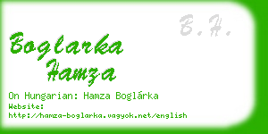 boglarka hamza business card