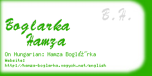 boglarka hamza business card